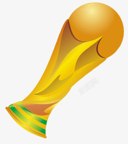手绘足球世界奖杯素材
