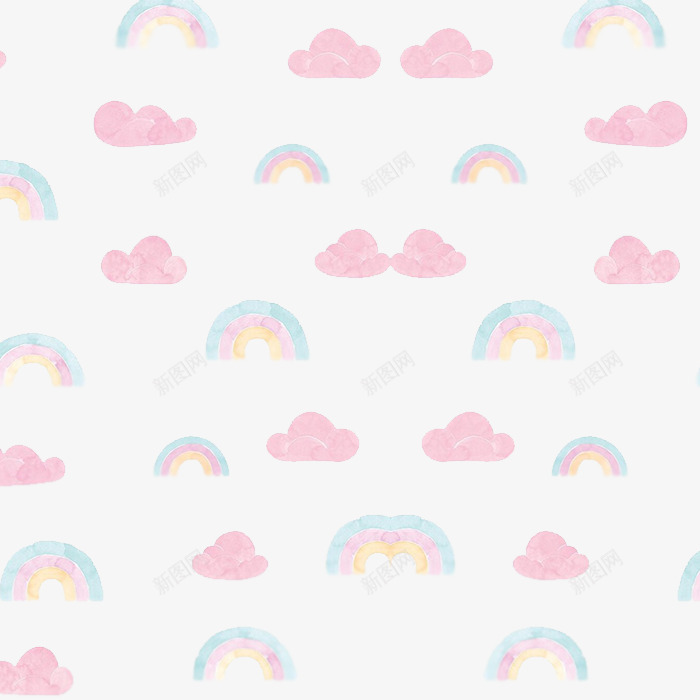 云和彩虹png免抠素材_88icon https://88icon.com png图形 png装饰 云 彩虹 装饰