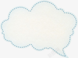 云朵状卡片空白对话框高清图片