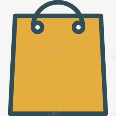 业务购物袋图标图标