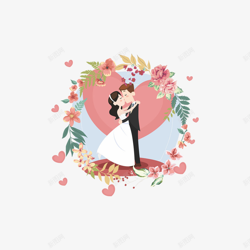 卡通新婚的人物png免抠素材_88icon https://88icon.com 亲吻 人物设计 婚礼 接吻 接吻图 插画设计 新婚 新婚之喜 结婚季