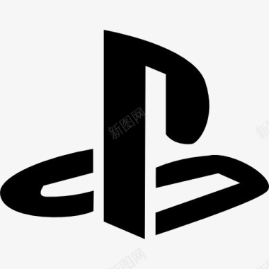 娱乐背景图的PlayStation标志图标图标