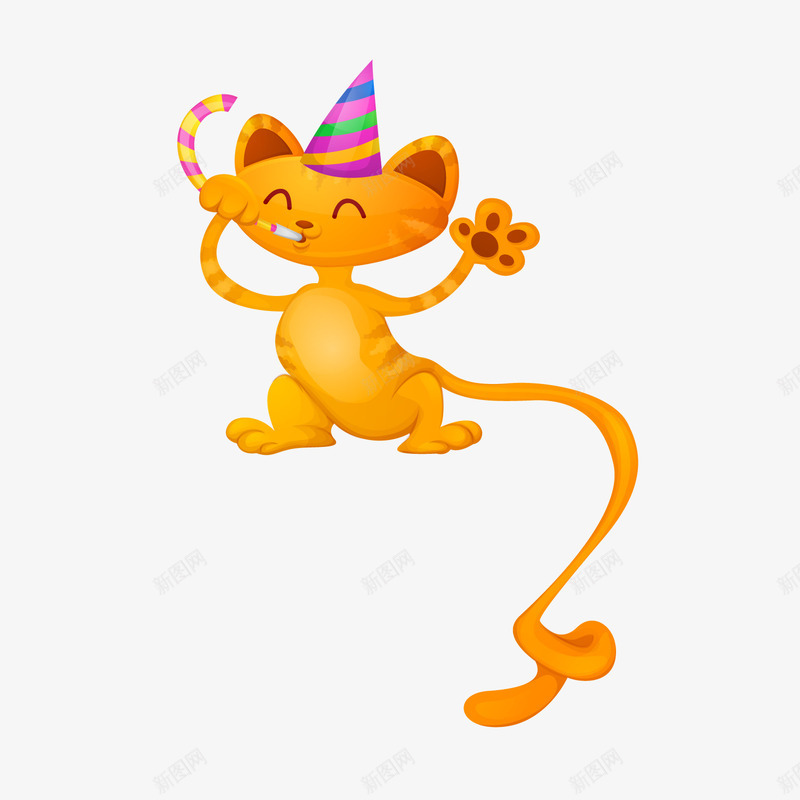 可爱卡通猫咪png免抠素材_88icon https://88icon.com 卡通动物 卡通猫咪 可爱猫咪 小猫 橙色小猫 背景装饰