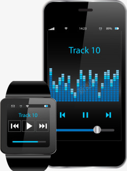 手表界面手机播放界面高清图片