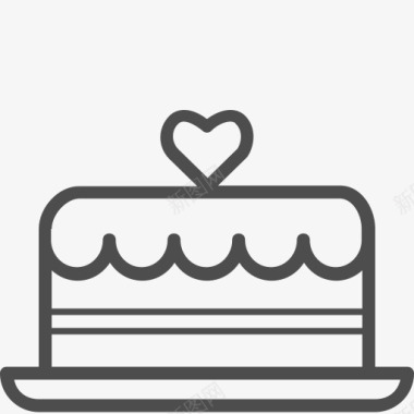 heart蛋糕甜点心甜情人节情人节val图标图标