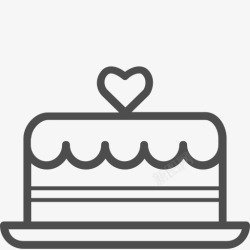 heart蛋糕甜点心甜情人节情人节val图标高清图片