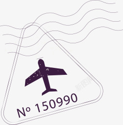 飞机档案盒标签矢量图素材