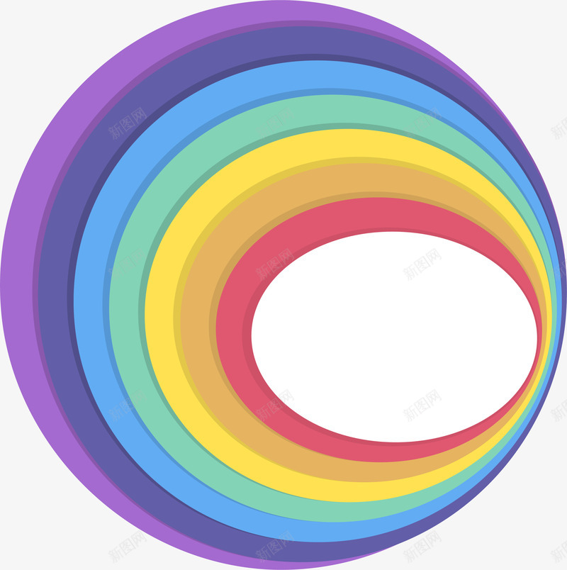 彩虹色圆圈标题框矢量图eps免抠素材_88icon https://88icon.com 彩虹圆圈 彩虹色 彩虹边框 矢量png 艺术感 艺术标题框 矢量图