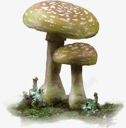 蘑菇森林装饰图案素材