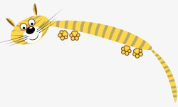 猫须草一只卡通猫咪高清图片