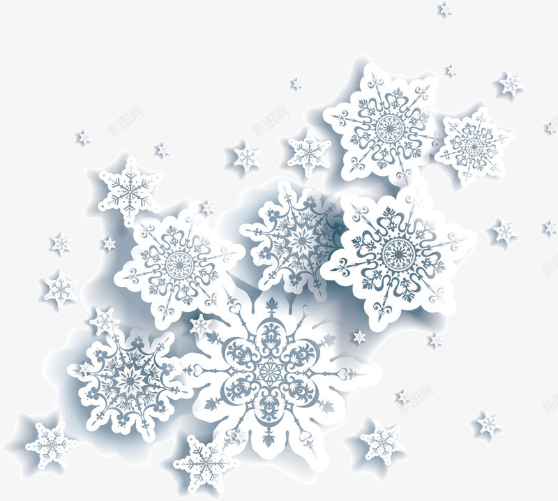 冬季促销雪花png免抠素材_88icon https://88icon.com 冬天 冬季促销 冬季素材 冬季雪花 漫天飞雪 矢量漫天飞雪素材 矢量飞雪 雪花素材