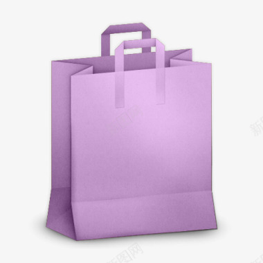 纸袋紫色纸袋图标图标