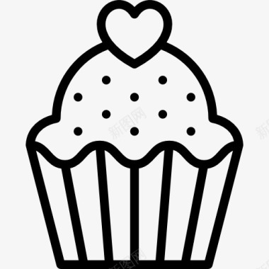 食品罐可爱的蛋糕图标图标