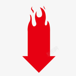 独家火焰标志火焰箭头标志高清图片