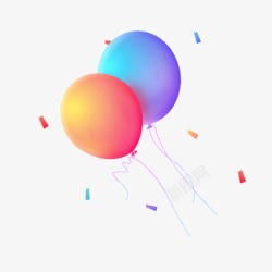 水彩纸纹理彩色气球高清图片