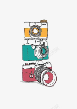 手绘数码相机卡通相机高清图片