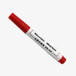 水性笔办公用红色油漆笔高清图片