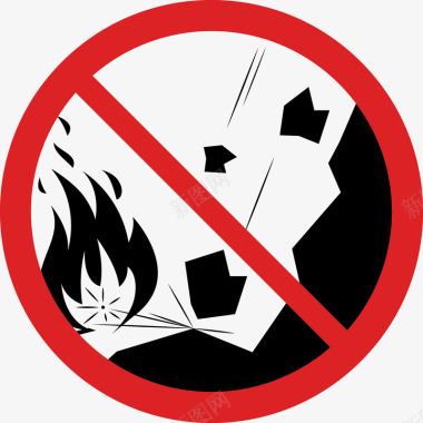 卡通森林防火标签图标图标