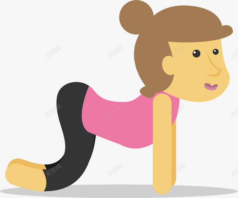 瑜伽健身女生矢量图eps免抠素材_88icon https://88icon.com 健身女人 瑜伽健身女生 矢量瑜伽塑形 矢量图