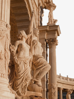 复古文艺金属人物雕像罗马雕塑高清图片