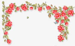 七夕节装饰玫瑰花素材