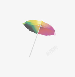 多色彩虹伞太阳伞大伞素材