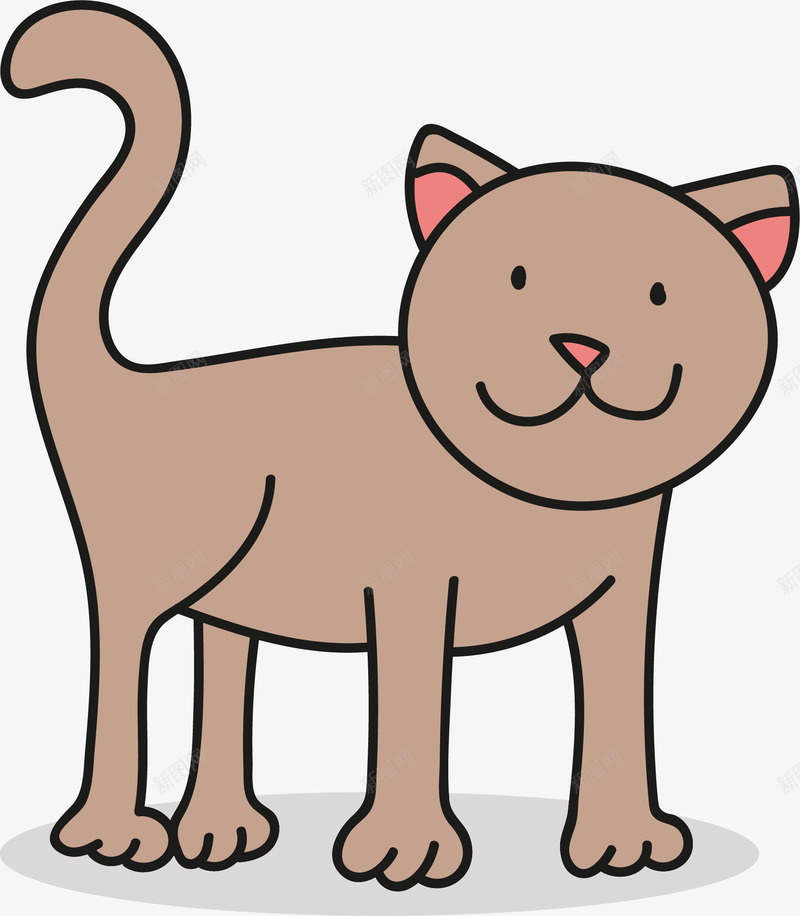 宠物猫图案png免抠素材_88icon https://88icon.com 动物 卡通猫 宠物猫 小猫