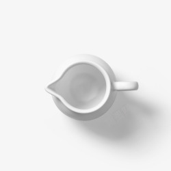 白色陶瓷茶壶素材