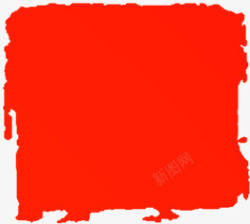红色印章海报背景七夕情人节素材