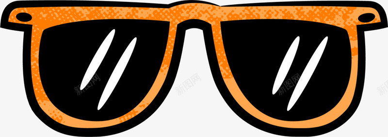 夏季橙色镜架墨镜png免抠素材_88icon https://88icon.com 休闲 夏天墨镜 夏季墨镜 帅气墨镜 度假 橙色镜架