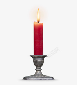 欧式烛台吊灯实物红色蜡烛高清图片
