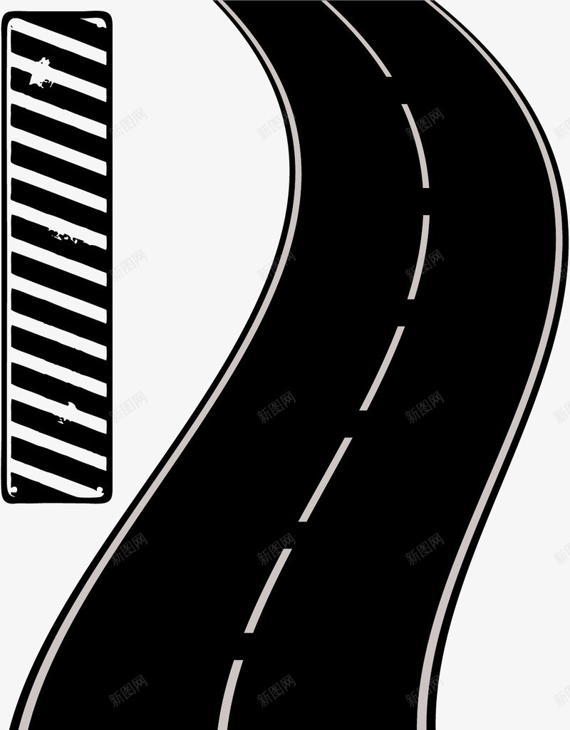 黑色沥青马路矢量图ai免抠素材_88icon https://88icon.com 公路 沥青公路 沥青路 沥青马路 油漆路 矢量公路 矢量马路 路 高速路 矢量图