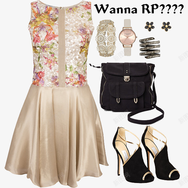 高贵典雅连衣裙穿搭图png免抠素材_88icon https://88icon.com 名媛服装搭配 淑女连衣裙穿搭 连衣裙穿搭