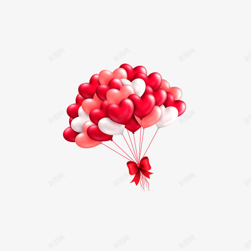 气球png免抠素材_88icon https://88icon.com 一束气球 唯美 情人节 浪漫 爱情 甜蜜 红色气球 节日 装饰
