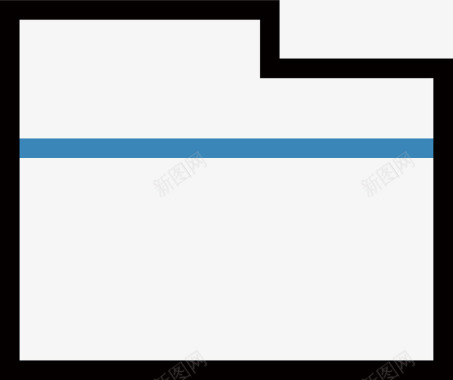 线性线性文件夹图标icon矢量图图标