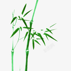 绿色柱子绿色竹子高清图片