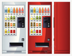自动售货机饮品自动贩卖机插画高清图片
