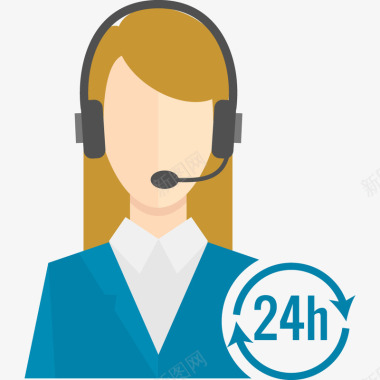 24小时服务物流客服24小时服务示意图图标图标
