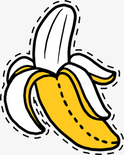 香蕉水果卡通手绘香蕉水果高清图片