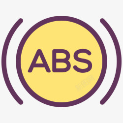 ABSABS报警制动器服务标志信号警高清图片