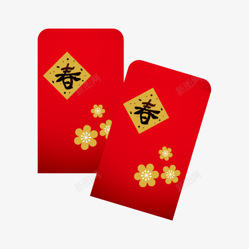 红包png免抠素材_88icon https://88icon.com 新春 春节 红包