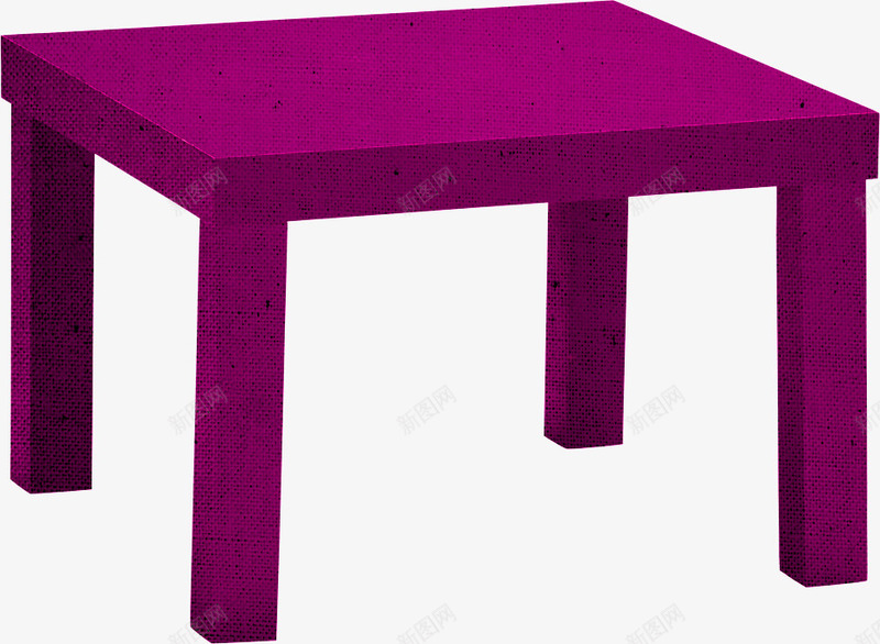 紫色桌子png免抠素材_88icon https://88icon.com 方桌 木桌 桌子 紫色木桌