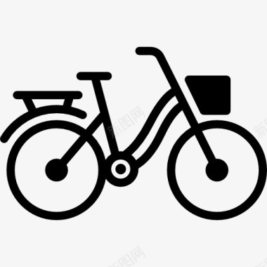 自行车链条自行车篮图标图标