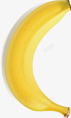 黄色香蕉手绘元素矢量图素材