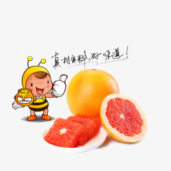 蜂蜜柚子茶红肉柚子柚子蜂蜜柚子素材
