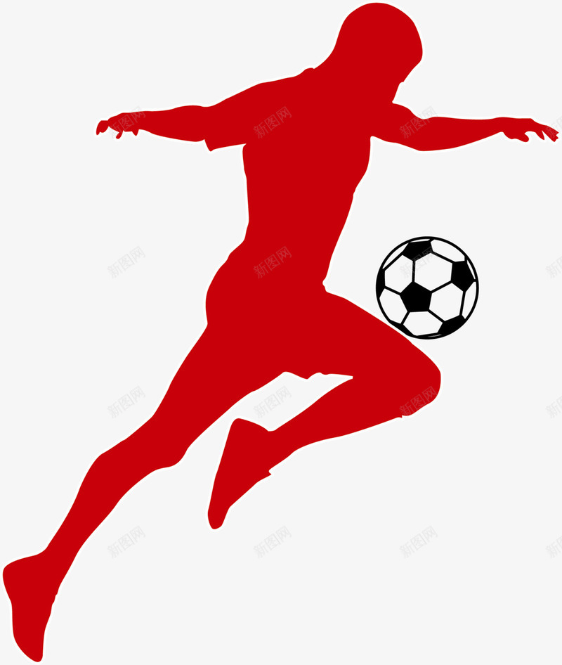 红色扁平足球运动员png免抠素材_88icon https://88icon.com 世界杯 体育 球类运动 球赛 竞技 足球运动员 踢足球 锻炼