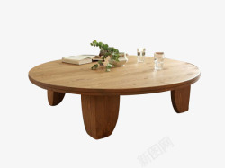 北欧原木桌子素材