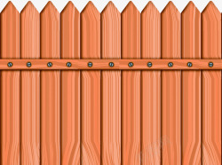 木篱笆花盆栅栏高清图片