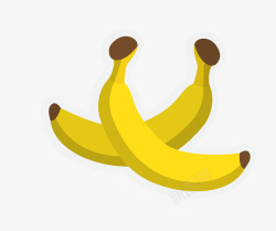 卡通扁平化水果香蕉矢量图素材