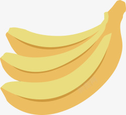 黄色的香蕉矢量图素材